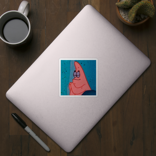 Patrick Star Praying Meme Patrick Star Praying Sticker TeePublic